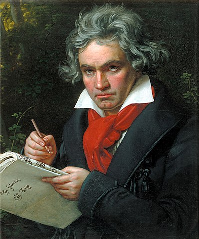 Joseph Karl Stieler: Portrait von Ludwig van Beethoven; via Wikimedia Commons